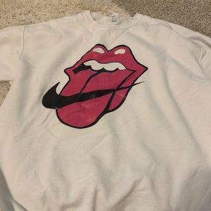 Custom made Nike-Rolling Stones Pullover